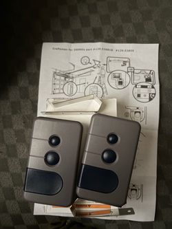 2 remote control garage door openers