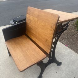 Vintage School Desk - $25