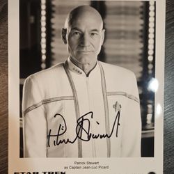 Signed 8x10 Photo Patrick Stewart Picard Star Trek Autograph Hollywood Auto Picture
