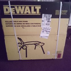 New still sealed in box DeWalt rolling saw table.