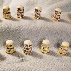 Antique Month Thimbles