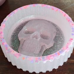 Resin Skull Ashtray 