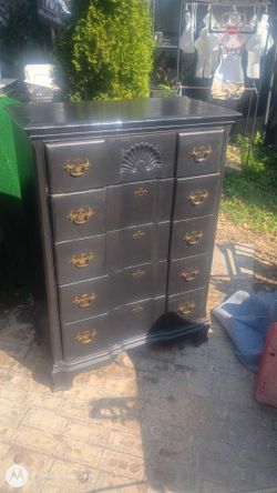 Dressers navy blue sturdy 35 x 18 n 49 $74.  Larger 52 inch dresser 125.  Many other items