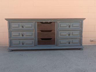Painted Wood 9-Drawer Dresser