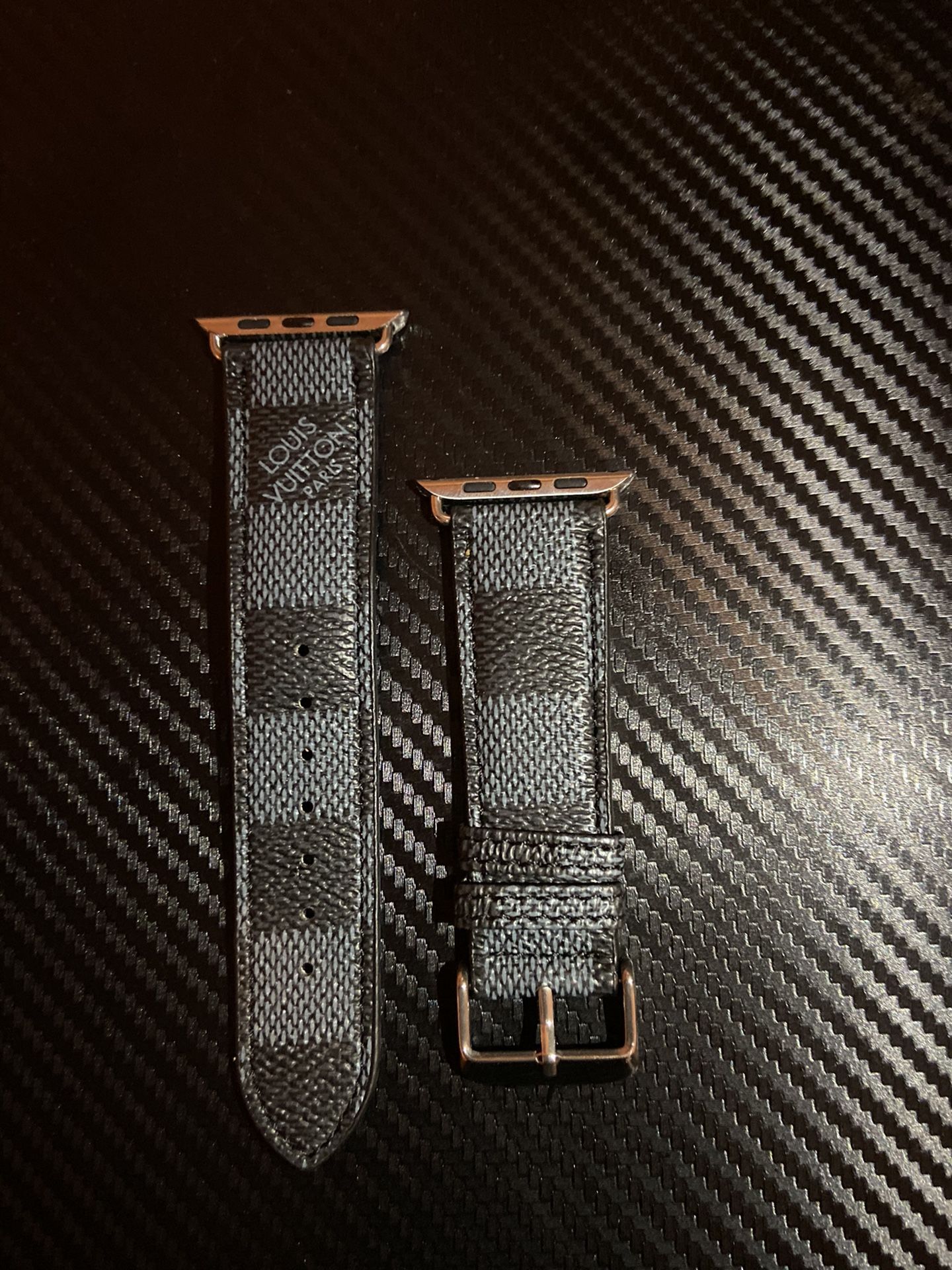 LOUIS VUITTON Apple Watch Band Black