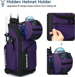 KAVIGOR baseball rolling backpack