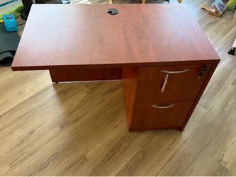 Solid wood office desk