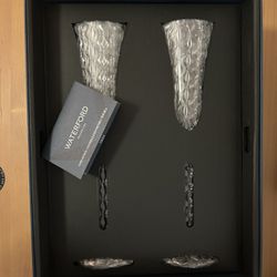 Waterford Champagne Flutes - New