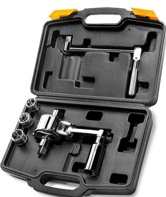 Torque Wrench Multiplier Lug Nut Labor Saving Wrench Remover Set (1/2" Driver) Wrench Lug Nut Remover 17mm, 19mm, 21mm Sockets w/Case
