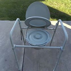 3 In One Folding Bedside Commode Toilet Seat