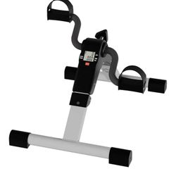 Under Desk Bike Pedal Exerciser with Calorie Tracker new 