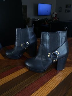French Connection Gold Studded Ankle Boot
