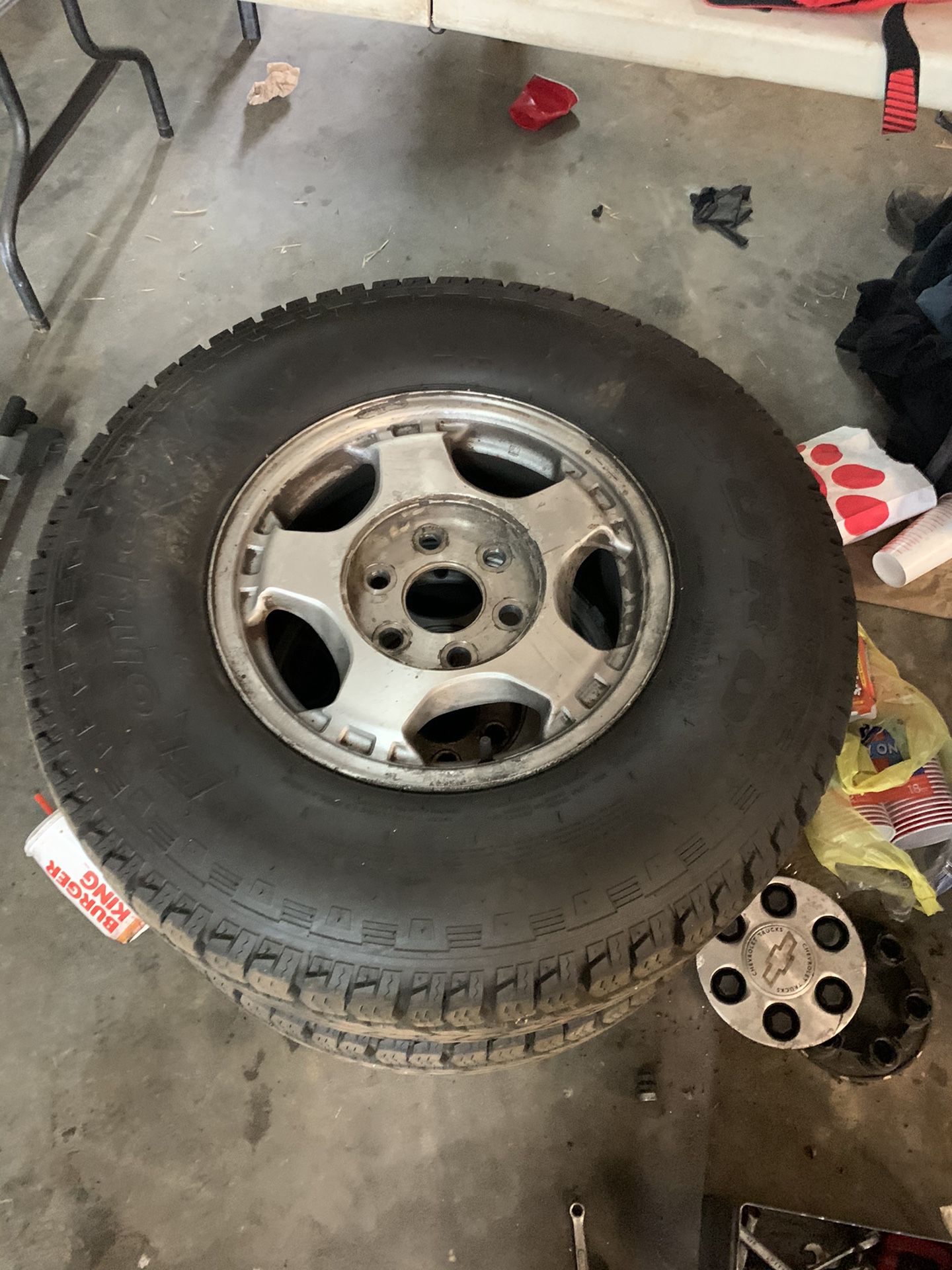 16in Chevy Stocks and brand new tires for Sale in Anderson, SC - OfferUp