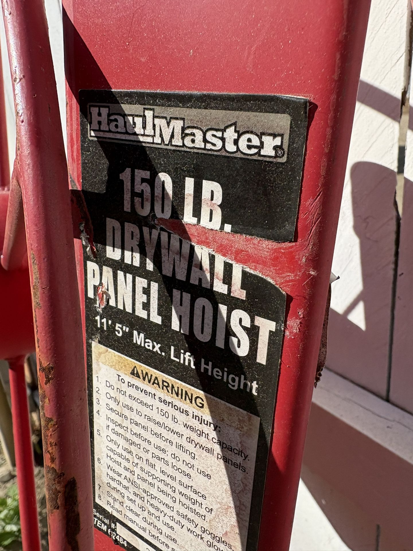 Drywall Panel Hoist