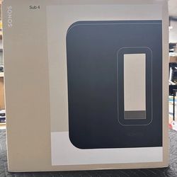 Sonos Sub 4 Wireless Subwoofer Black Color NEW SEALED BOX