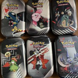 White Flare Black Bolt Mini Tins 