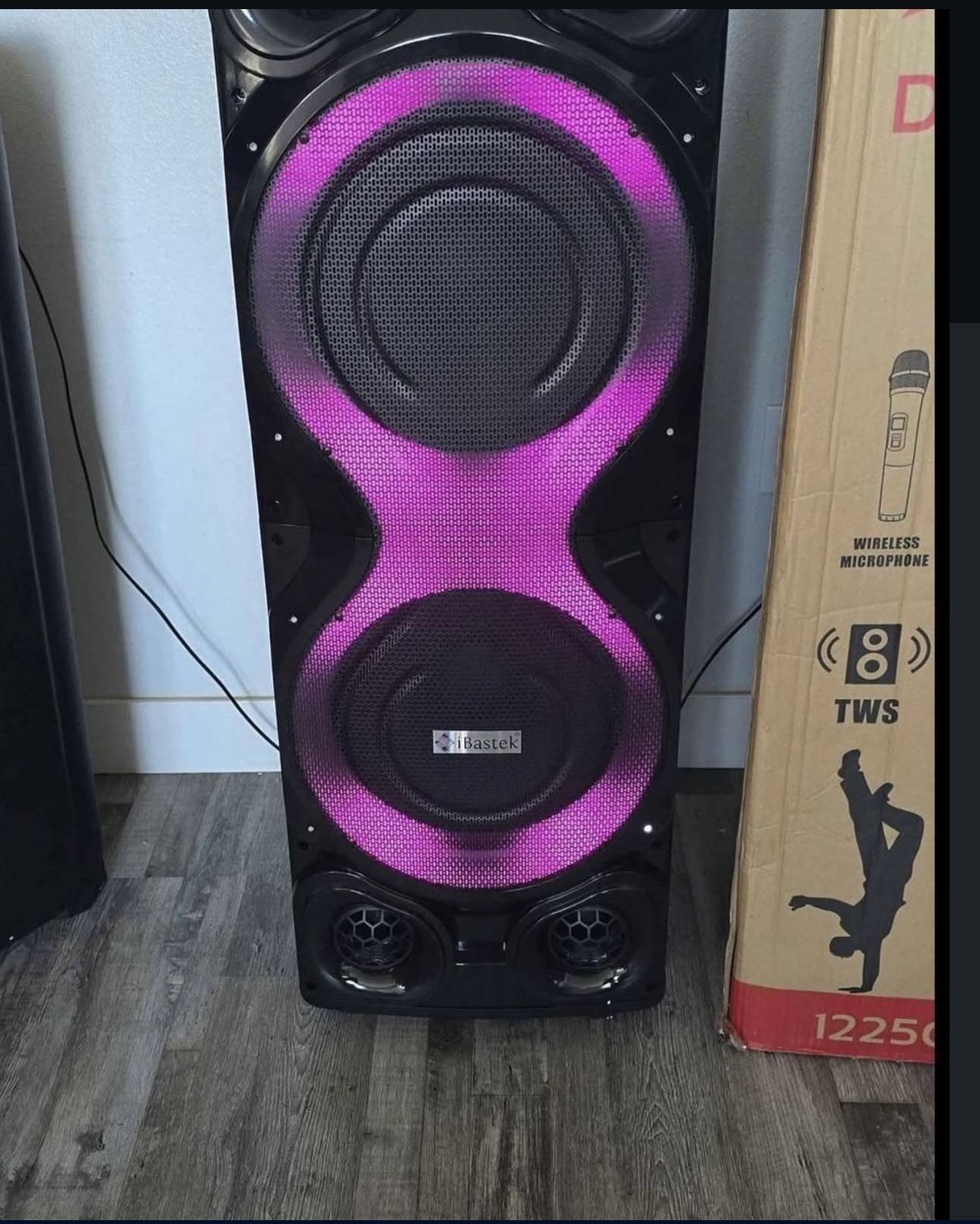 Big Speaker ibastek rechargeable 14500w