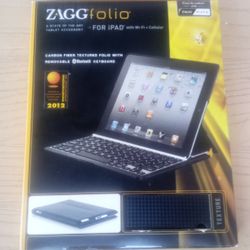iPad Zagg Folio keyboard with stand wifi Bluetooth Wireless 