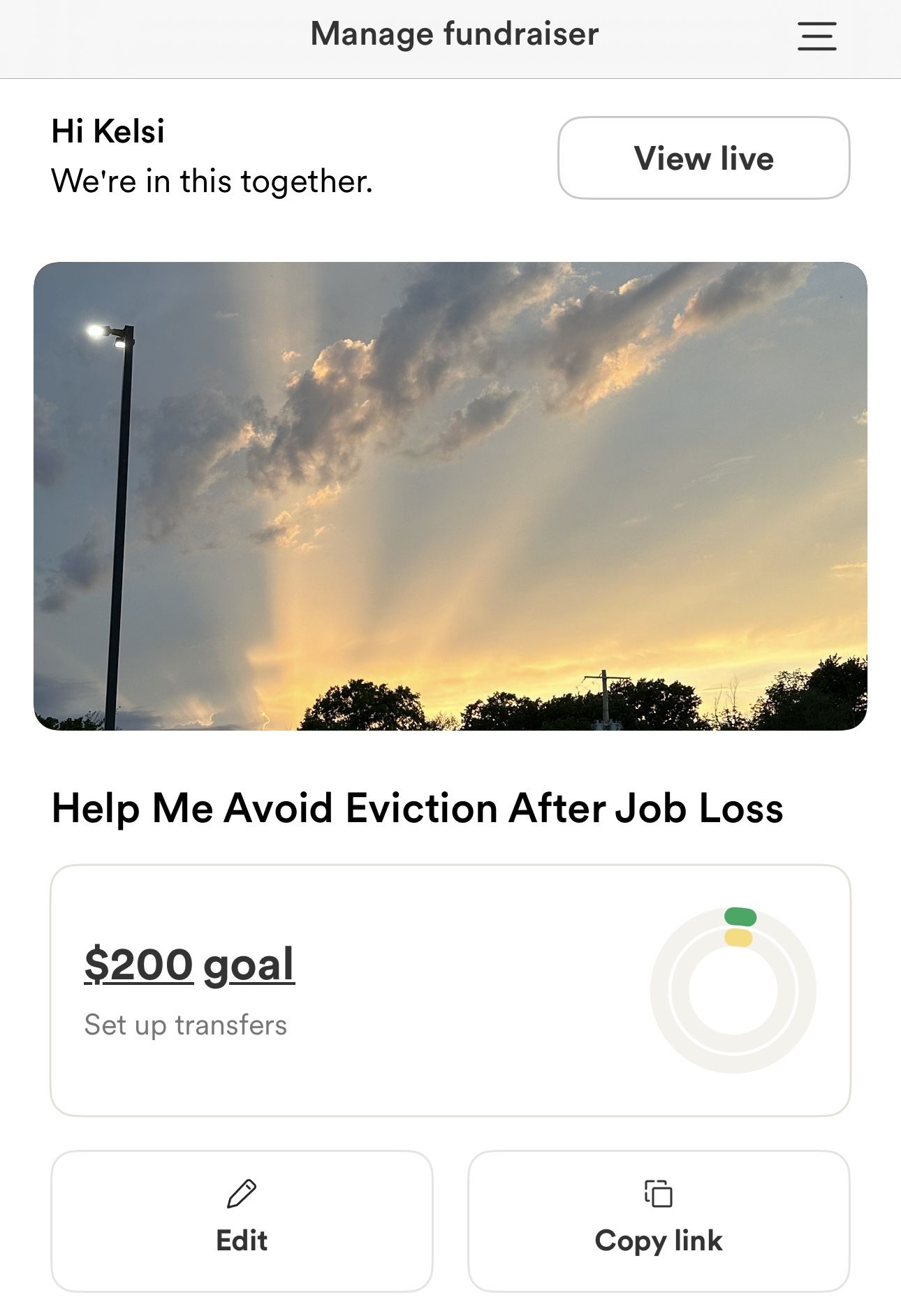 Help gofundme!