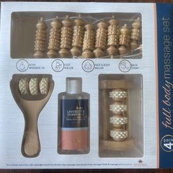 Gold Essence Bath and Body Collection - Full Body 4 Piece Massage Set