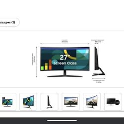 Selling 2  "Samsung - 27" S3 (S36GD) LED FHD 100Hz Curved Monitor (HDMI, D-sub) "