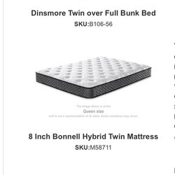 Bunk Bed With Mattresses 