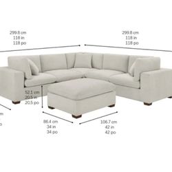 Thomasville Lowell 6-piece Modular Sectional