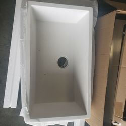 white granite composite kitchen sink