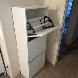 White shoe rack