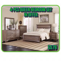 4-PCS Queen or Full Set in Offer (2147)