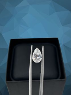 Pear shape lab-grown certified diamond 💎