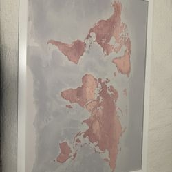 Pink World Map