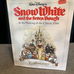 Brand new VTG classic Snow White and the seven dwarfs and the making of the film. Copyright 1987  Beautiful illustration and content of the film.