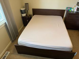 Queen Bed Frame & Mattress
