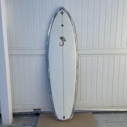 6’0” Infinity - Stingfish Twin Fin Shortboard Surfboard 