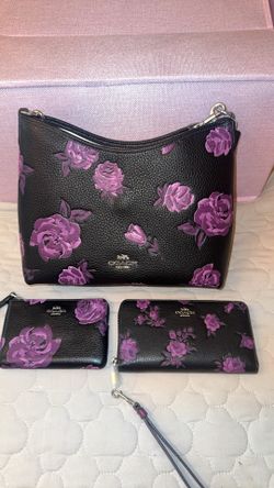 Laurel Shoulder Bag With Floral Print & wallets