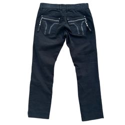 Vintage Miss Sixty Jeans Y2K Black Denim Pants Size 30 Made in Italy