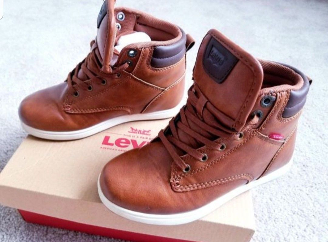 LEVIS Kids Youth Boys Shoes Sneaker Boots Brown