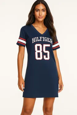 Tommy Hilfiger Sports Dress Navy Blue Size XS Short Sleeve
