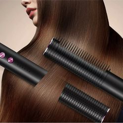 Hair Straightener Brush 2in1 Straightener and Curly Hair, Anti-Scald Heated lot