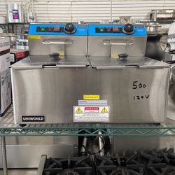 Commercial Electric Double Fryer 