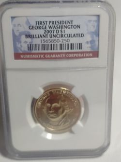 George Washington Uncirculated Dollar Graded $20