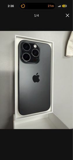 iPhone 15 Pro, Black Titanium, 256GB