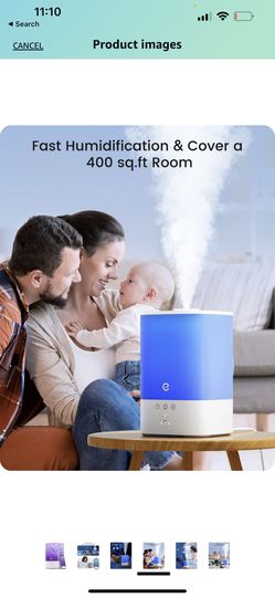  Smart Humidifiers for Large Room Bedroom, 8L Large