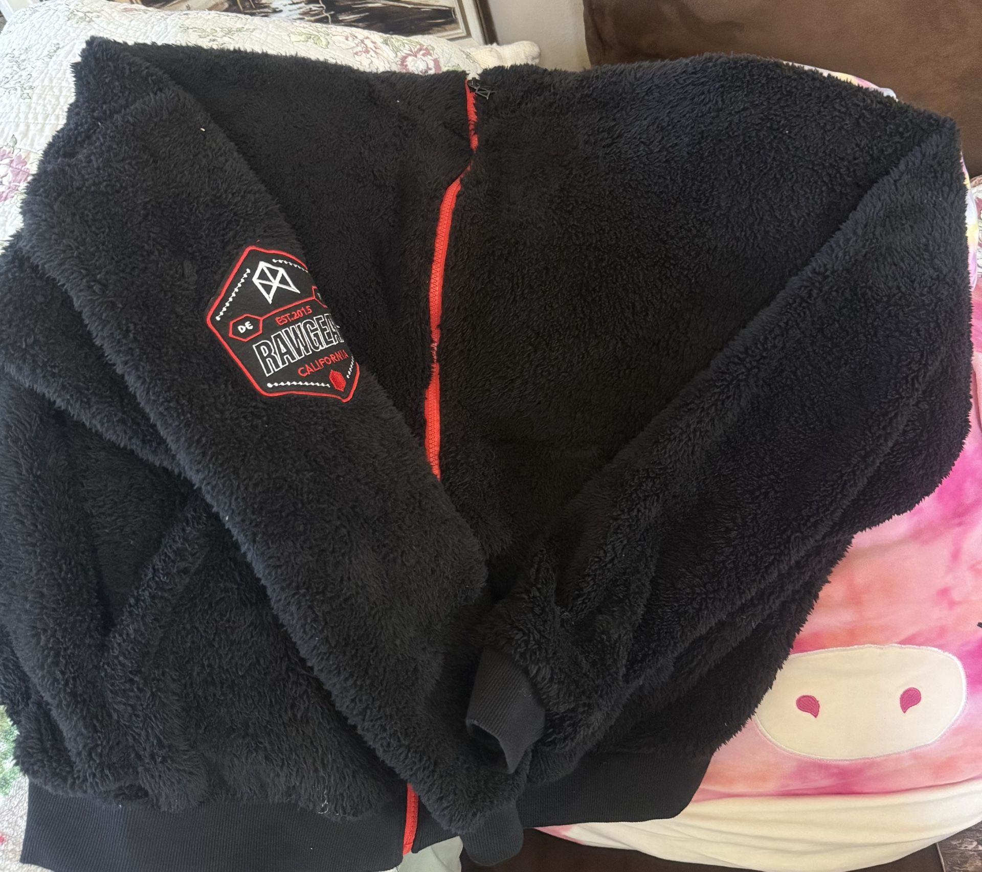 RAW- Black fleece-Small- New No Tags