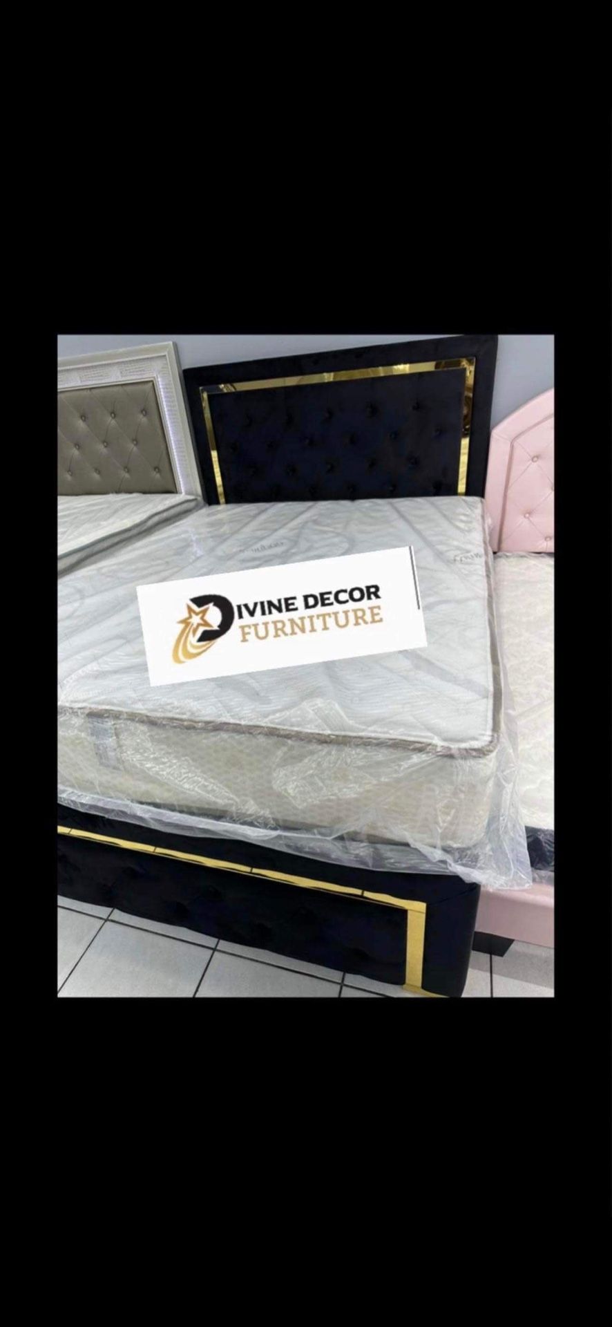 New Queen + Mattress Set