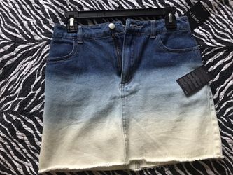 Tie Dye Jean Skirt