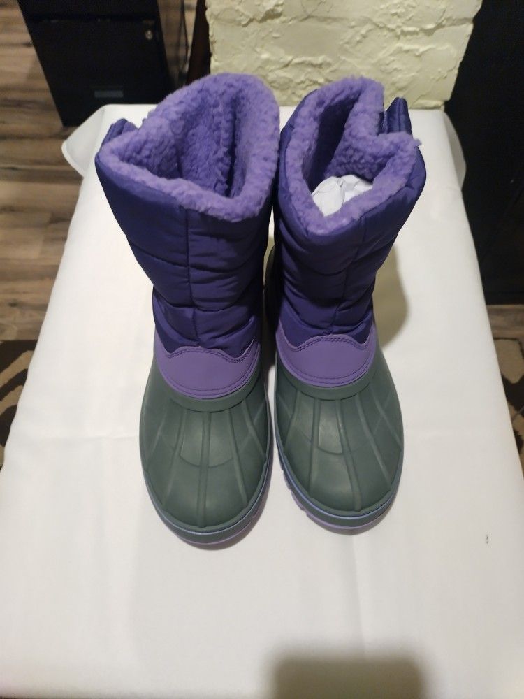 Lands' End Women's Frost Insulated Waterproof Snow Boots Size 9