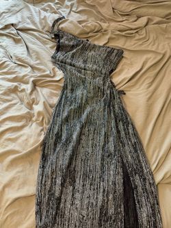 Black glitter dress