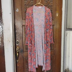 Lula Roe Long Ribbed Cardigan Women's Large